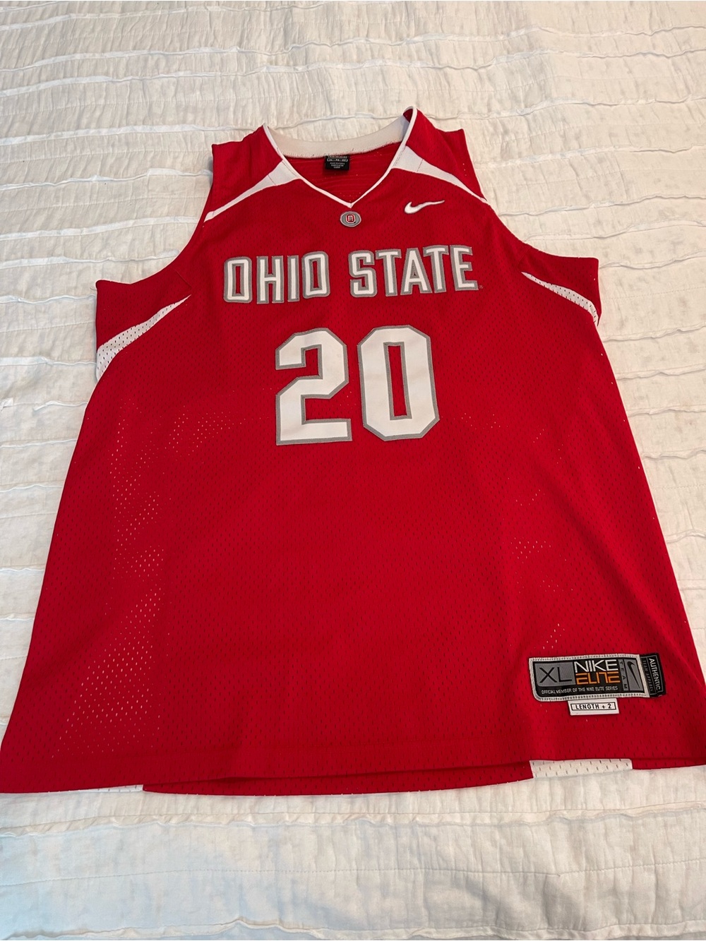 Nike Red Ohio State Basketball Jersey #20